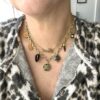 Collier et breloques en acier inoxydable