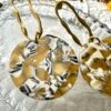 Boucles d'oreilles en acétate et acier inoxydable