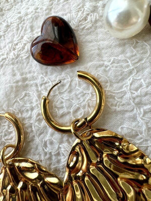 Boucle d'oreilles en acier inoxydable