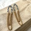 Boucles d'oreilles acétate et acier inoxydable