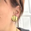 boucles d'oreilles clips acier inoxydable
