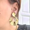 boucles d'oreilles clips acier inoxydable