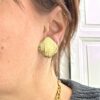 boucles d'oreilles clips acier inoxydable