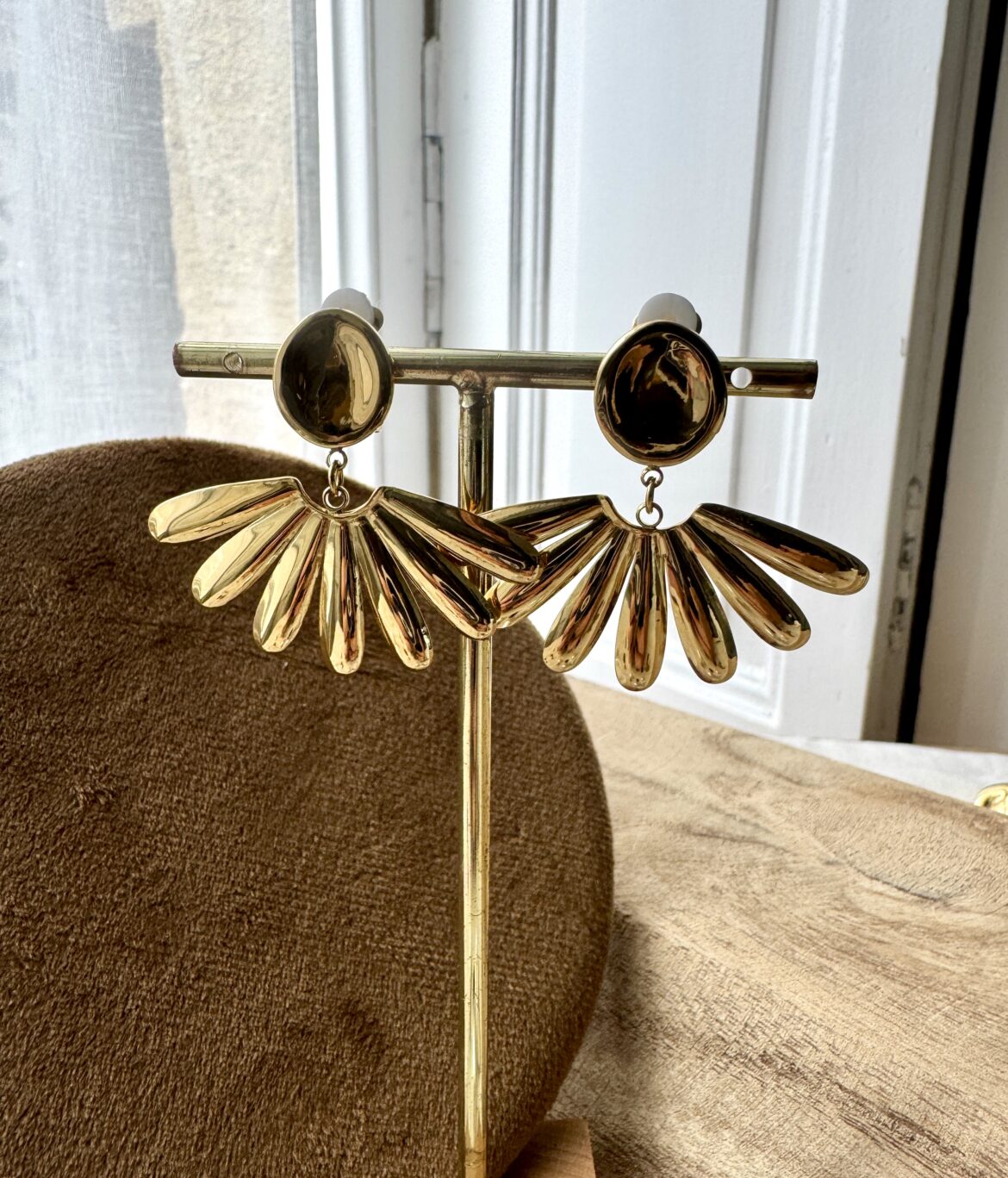 Boucles d’oreilles clips Flora