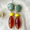 Boucles d'oreilles marron