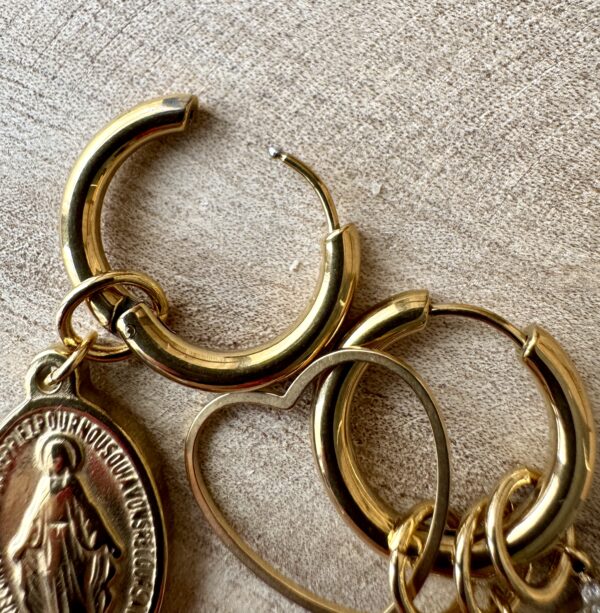 Boucles d'oreilles acier inoxydable