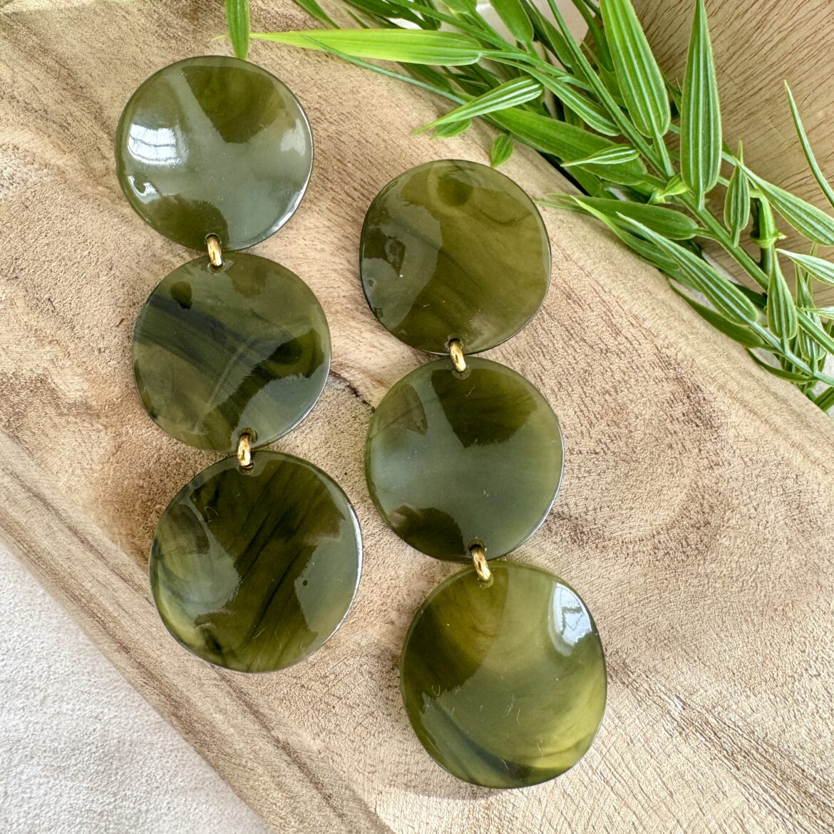 Boucles d’oreilles Emeraude