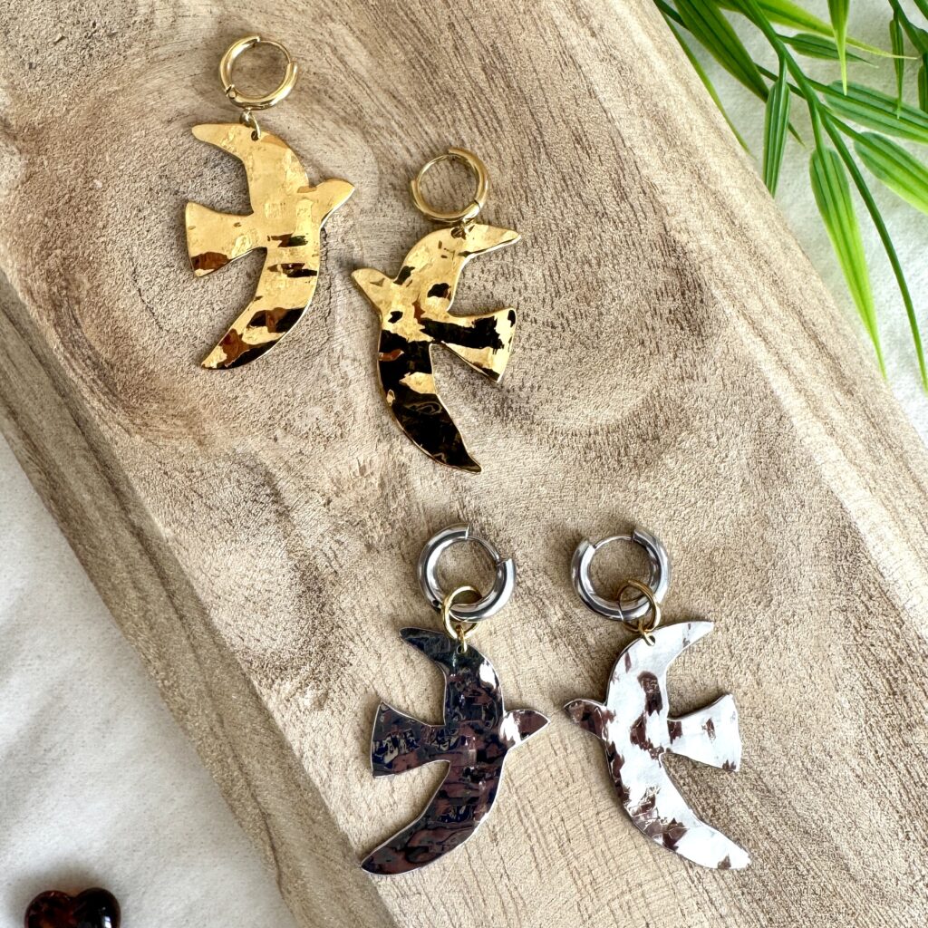 Boucles d'oreilles acier inoxydables