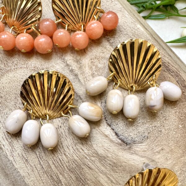 Boucles d'oreilles Perles d'Ecume – Image 4