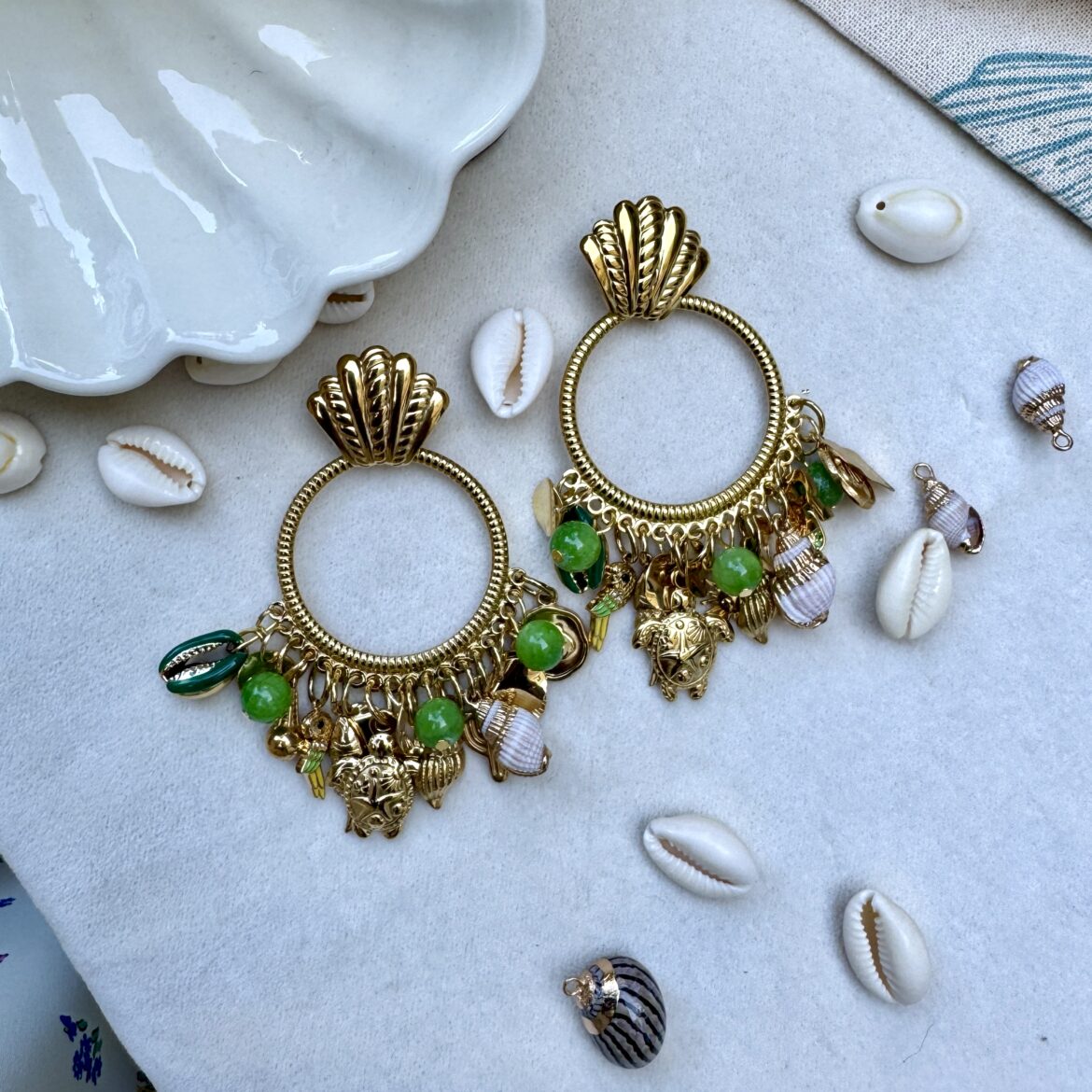 Boucles d’oreilles tropicales