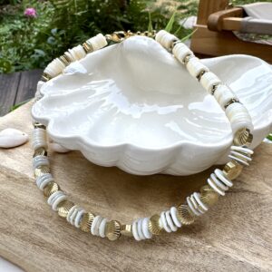 Collier acier inoxydable et perles