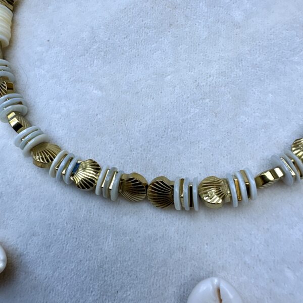 Collier acier inoxydable et perles