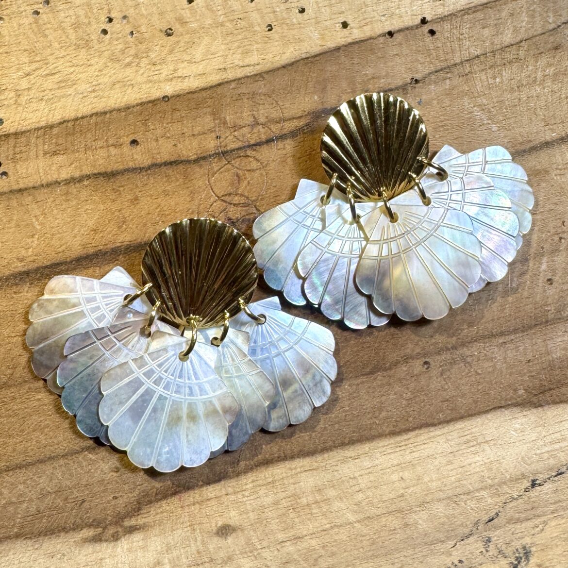 Boucles d’oreilles trésor marin