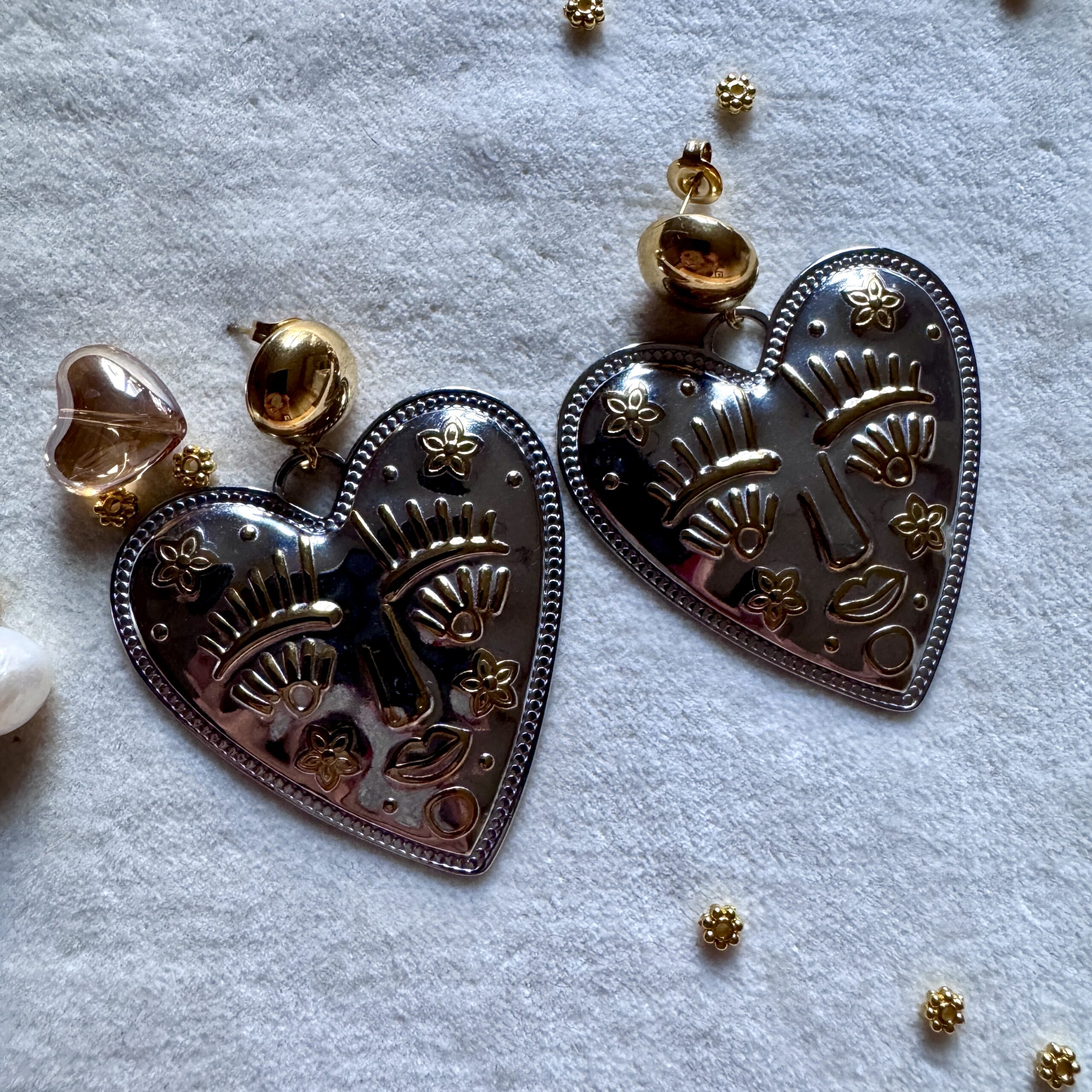 Boucles d'oreilles Coeur Mystique – Image 2