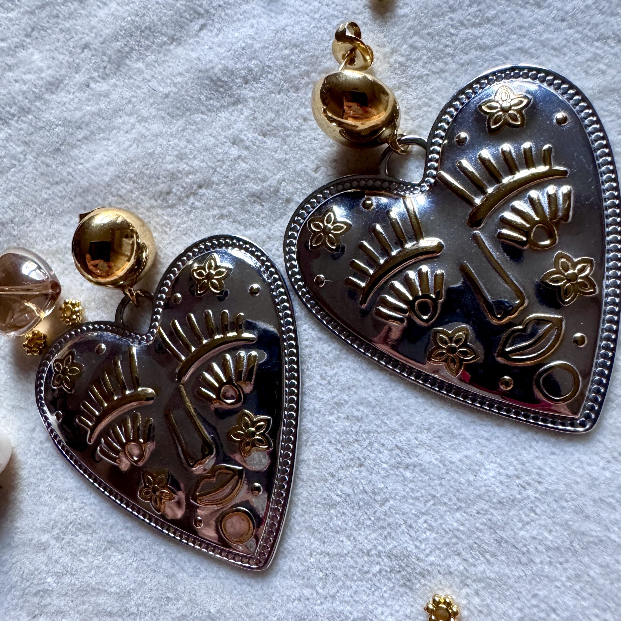 Boucles d'oreilles Coeur Mystique – Image 6