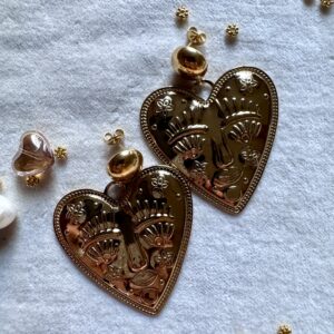 Boucles d'oreilles Coeur Mystique