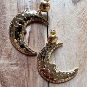 Boucles d'oreilles Lune